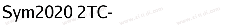 Sym2020 2TC字体转换